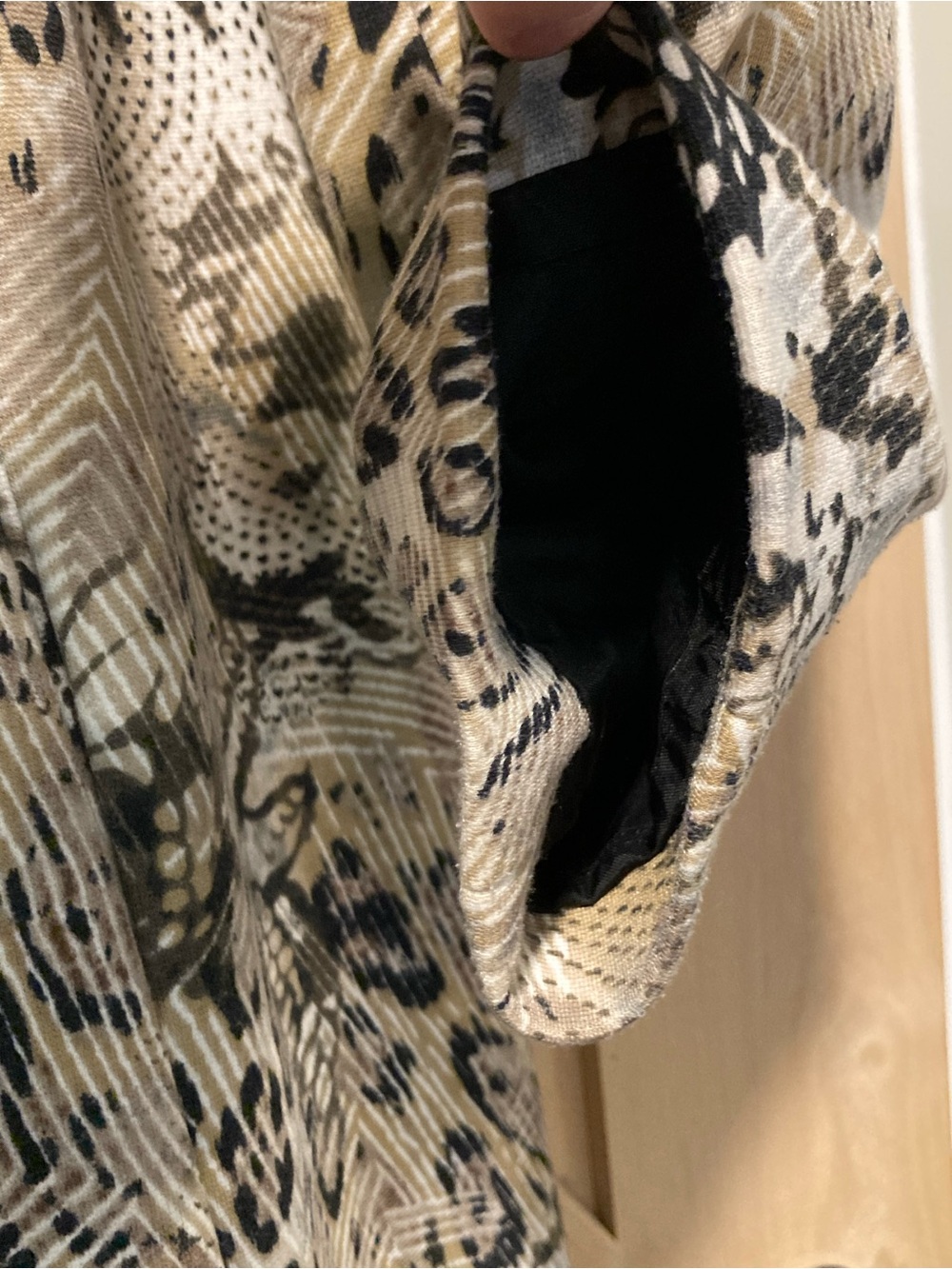 Muse for Boston Proper Women’s Long Jacket Size 10 Lined Multicolor Animal Print - Picture 6 of 10
